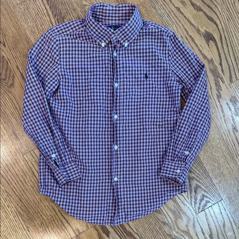 Boy’s Ralph Lauren Button Up/Button Down Shirt. Size 7. Excellent Condition.